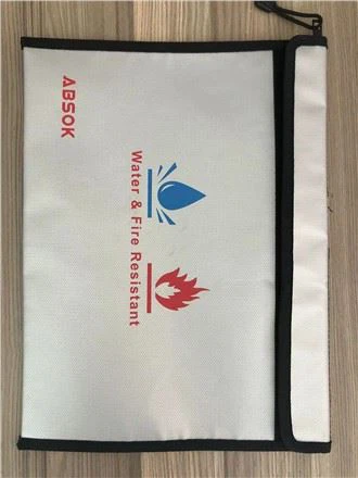 حبر سيليكون حقيبة ملف مقاومة للحريق والماء